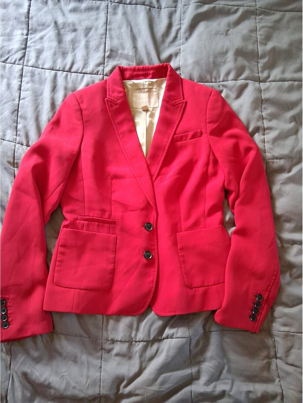 Banana Republic Red Blazer Women’s Size 6 Professional Work Jacket C2